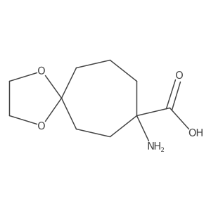 8-Amino-1,4-dioxa-spiro[4.6]undecane-8-carboxylic acid Structure