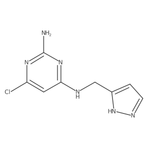 n4-((1h-Pyrazol-3-yl)methyl)-6-chloropyrimidine-2,4-diamine Structure