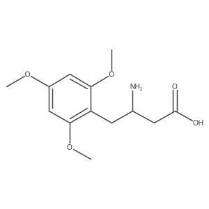 (3S)-4-(2,4,6-Trimethoxy-phenyl)-beta-homoalanine Structure