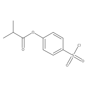 4-(Chlorosulfonyl)phenyl 2-methylpropanoate Structure