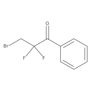 3-Bromo-2,2-difluoro-1-phenylpropan-1-one结构式