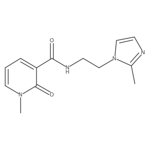 1-methyl-N-(2-(2-methyl-1H-imidazol-1-yl)ethyl)-2-oxo-1,2-dihydropyridine-3-carboxamide Structure