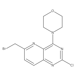 4-(6-(Bromomethyl)-2-chloropyrido[3,2-D]pyrimidin-4-YL)morpholine Structure