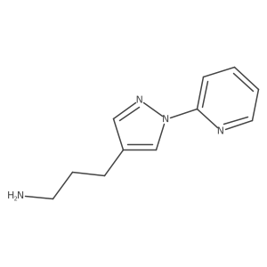 3-[1-(pyridin-2-yl)-1H-pyrazol-4-yl]propan-1-amine结构式