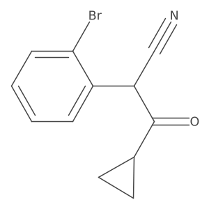 2-(2-Bromophenyl)-3-cyclopropyl-3-oxopropanenitrile结构式