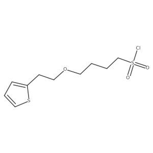 4-[2-(Thiophen-2-yl)ethoxy]butane-1-sulfonyl chloride Structure