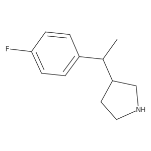 3-[1-(4-Fluorophenyl)ethyl]pyrrolidine结构式