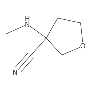 3-(Methylamino)oxolane-3-carbonitrile结构式