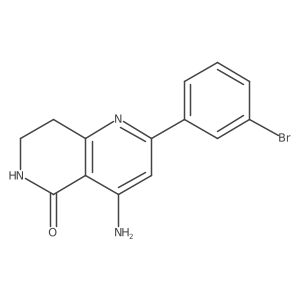 4-Amino-2-(3-bromophenyl)-7,8-dihydro-1,6-naphthyridin-5(6H)-one Structure