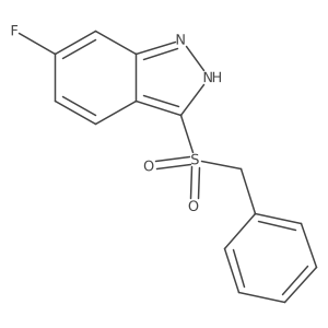 3-benzylsulfonyl-6-fluoro-1H-indazole Structure