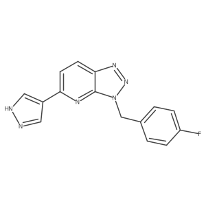 3-[(4-Fluorophenyl)methyl]-5-(1h-pyrazol-4-yl)-3h-1,2,3-triazolo[4,5-b]pyridine Structure