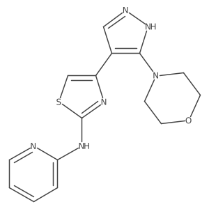N-[4-[3-(4-morpholinyl)-1h-pyrazol-4-yl]-2-thiazolyl]-2-pyridinamine Structure