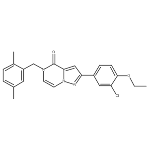 2-(3-chloro-4-ethoxyphenyl)-5-(2,5-dimethylbenzyl)pyrazolo[1,5-a]pyrazin-4(5H)-one Structure