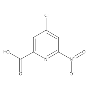 4-Chloro-6-nitropicolinic acid结构式