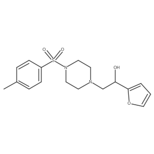 1-(Furan-2-yl)-2-(4-tosylpiperazin-1-yl)ethanol结构式