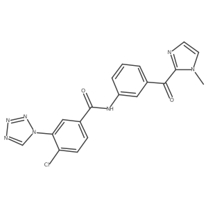C19H14ClN7O2结构式