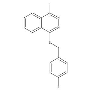 1-{[(4-Fluorophenyl)methyl]sulfanyl}-4-methylphthalazine Structure