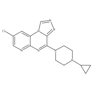 8-Chloro-4-(4-cyclopropyl-1-piperazinyl)pyrido[2,3-e][1,2,4]triazolo[4,3-a]pyrazine Structure