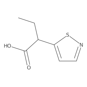2-(1,2-Thiazol-5-yl)butanoic acid结构式