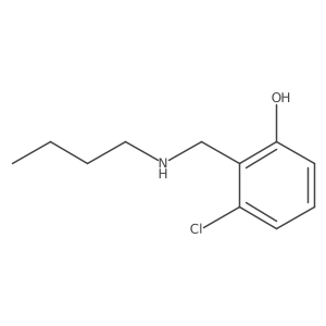 2-[(Butylamino)methyl]-3-chlorophenol结构式