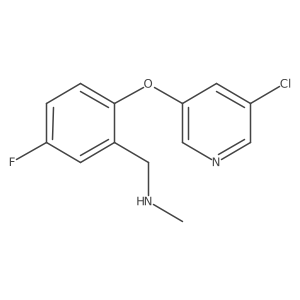 ({2-[(5-Chloropyridin-3-yl)oxy]-5-fluorophenyl}methyl)(methyl)amine Structure