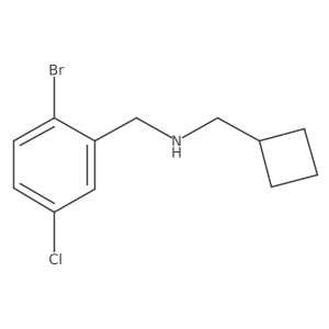 [(2-Bromo-5-chlorophenyl)methyl](cyclobutylmethyl)amine结构式