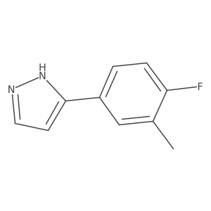 3-(4-fluoro-3-methylphenyl)-1H-pyrazole结构式