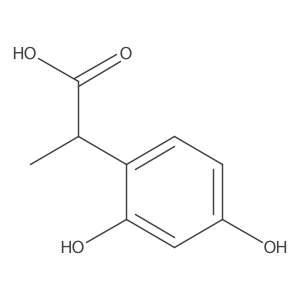 2,4-Dihydroxyphenylpropanoic acid结构式