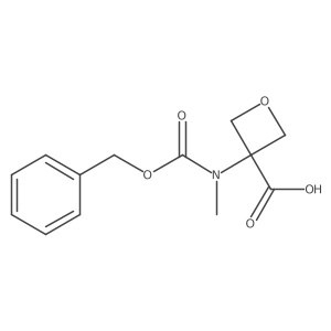 3-{[(Benzyloxy)carbonyl](methyl)amino}oxetane-3-carboxylic acid Structure
