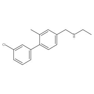 {[4-(3-Chlorophenyl)-3-methylphenyl]methyl}(ethyl)amine Structure