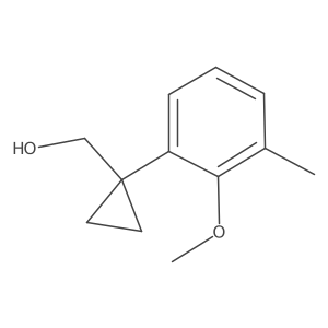 [1-(2-Methoxy-3-methylphenyl)cyclopropyl]methanol Structure