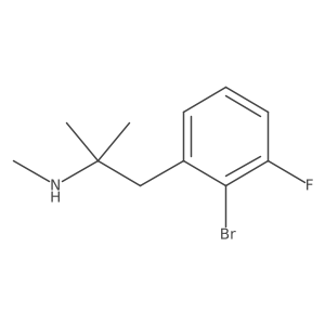 [1-(2-Bromo-3-fluorophenyl)-2-methylpropan-2-yl](methyl)amine结构式