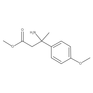 Methyl 3-amino-3-(4-methoxyphenyl)butanoate结构式