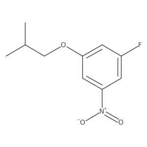 1-Fluoro-3-(2-methylpropoxy)-5-nitrobenzene结构式