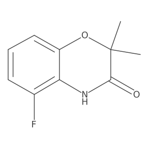 5-Fluoro-2,2-dimethyl-2H-benzo[b][1,4]oxazin-3(4H)-one结构式