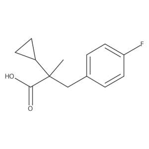 2-Cyclopropyl-3-(4-fluorophenyl)-2-methylpropanoic acid Structure