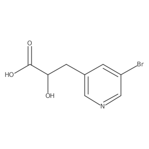 3-(5-Bromopyridin-3-yl)-2-hydroxypropanoic acid Structure