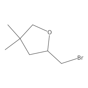 2-(Bromomethyl)-4,4-dimethyloxolane结构式