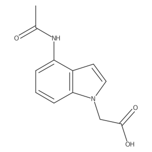 2-(4-acetamido-1H-indol-1-yl)acetic acid结构式