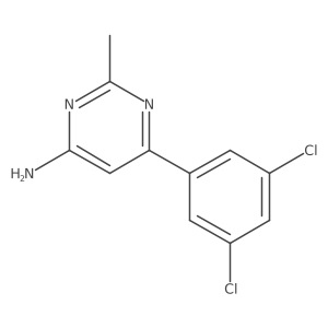 6-(3,5-Dichlorophenyl)-2-methylpyrimidin-4-amine Structure