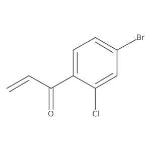 1-(4-Bromo-2-chlorophenyl)prop-2-en-1-one结构式