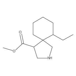 Methyl 6-ethyl-2-azaspiro[4.5]decane-4-carboxylate结构式