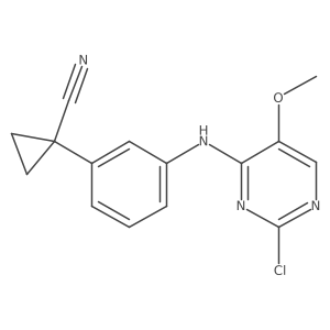 1-[3-[(2-Chloro-5-methoxypyrimidin-4-yl)amino]phenyl]cyclopropane-1-carbonitrile Structure