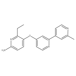 6-Ethyl-5-((2'-methyl-[2,4'-bipyridin]-4-yl)oxy)pyridin-2-amine结构式