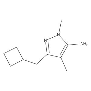 3-(cyclobutylmethyl)-1,4-dimethyl-1H-pyrazol-5-amine Structure