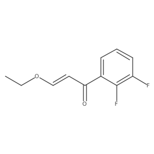 1-(2,3-Difluorophenyl)-3-ethoxyprop-2-en-1-one结构式