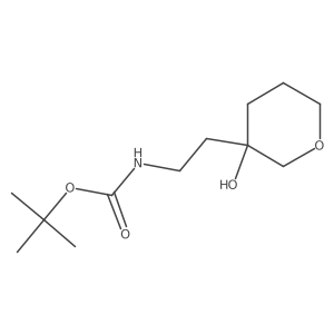 tert-butyl N-[2-(3-hydroxyoxan-3-yl)ethyl]carbamate Structure