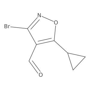 3-Bromo-5-cyclopropyl-1,2-oxazole-4-carbaldehyde Structure