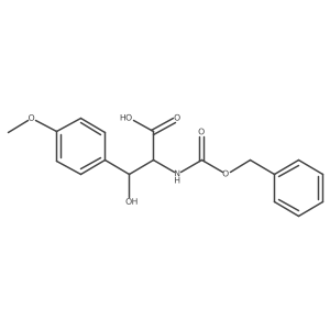 2-{[(Benzyloxy)carbonyl]amino}-3-hydroxy-3-(4-methoxyphenyl)propanoic acid结构式