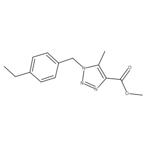 methyl 1-[(4-ethylphenyl)methyl]-5-methyl-1H-1,2,3-triazole-4-carboxylate Structure